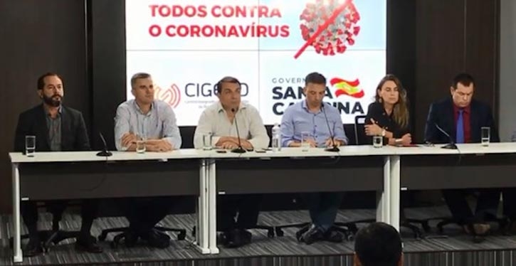 Governo de SC decreta situação de emergência por causa do coronavírus