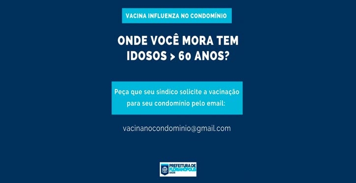 Campanha de vacinação: profissionais de saúde podem vacinar idosos no prédio