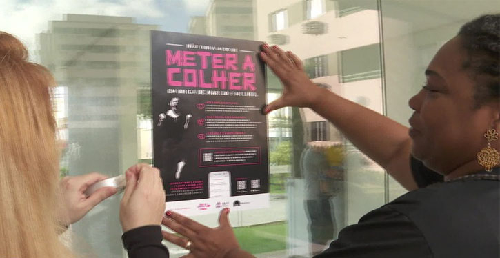 Campanha estimula moradores a acionar polícia em caso de agressões contra as mulheres
